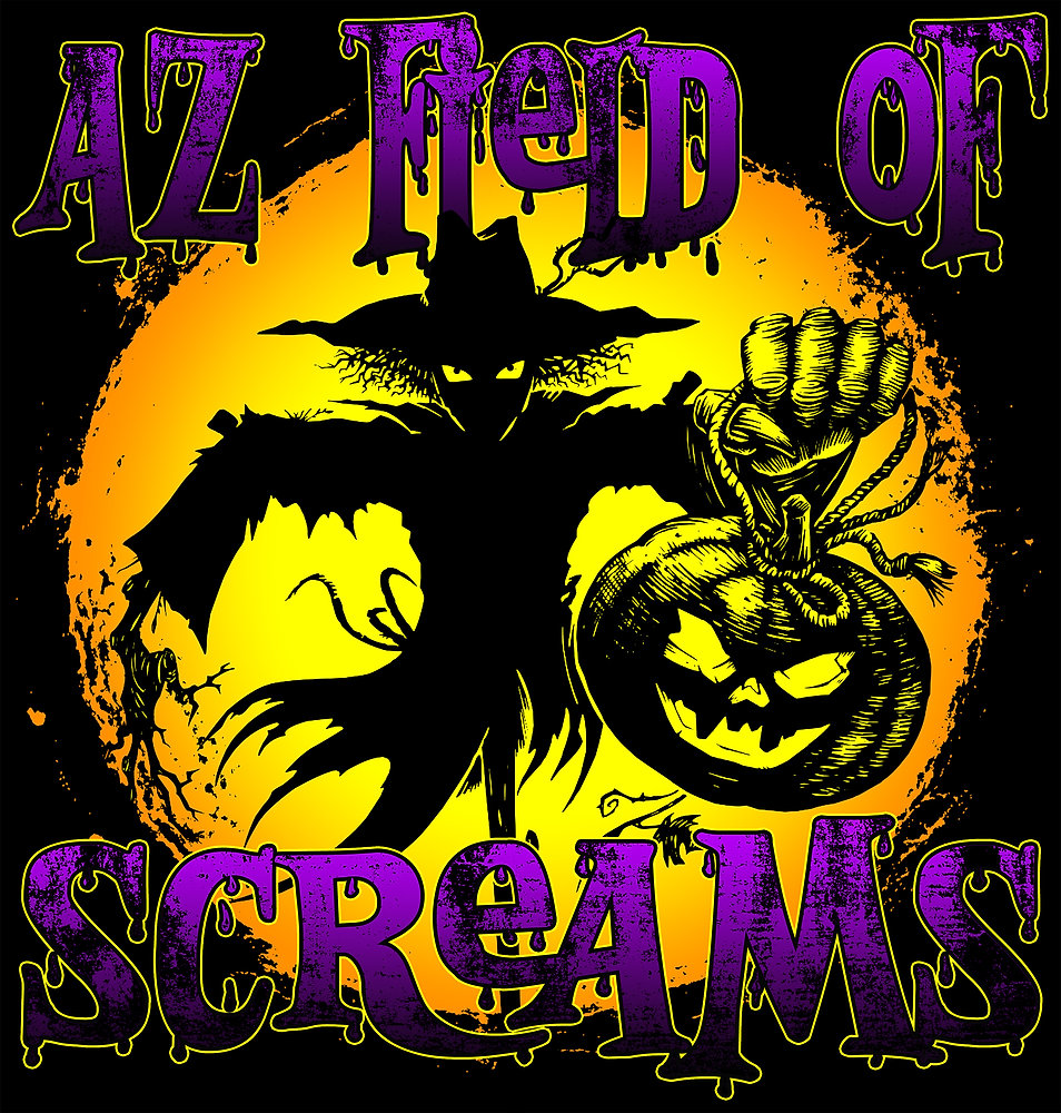 Visitors navigate the haunted corn maze at Tolmachoff Farms during AZ Field of Screams.