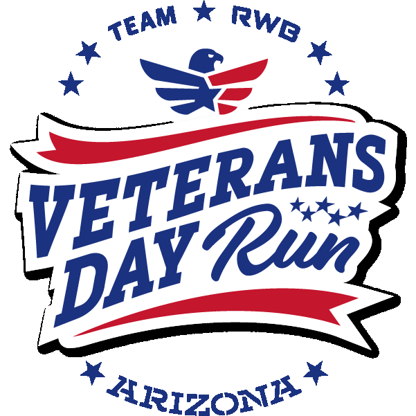 Promotional image for the AZ Veterans Day Run — join runners on November 11.